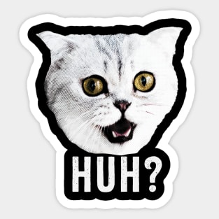 huh meme cat Sticker